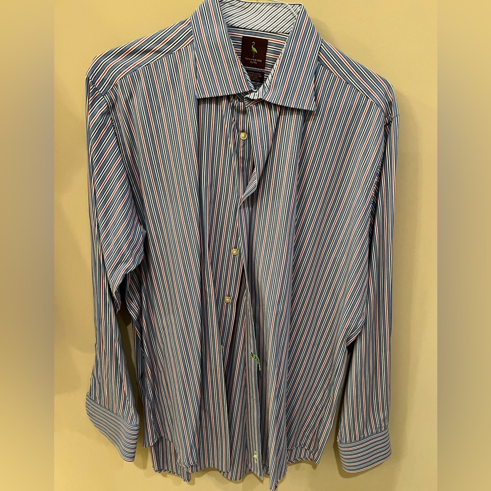 Tailorbyrd dress shirt with straight color. Nice shirt!